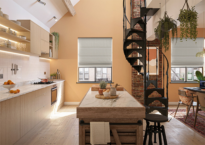 Atina (Blackout), Grey Bisque - Roman Blind - Image 8